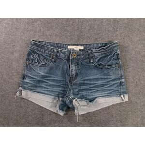 XXI Cut Off Shorts Women 27 Blue Jorts Distressed Daisy Duke Booty Frayed